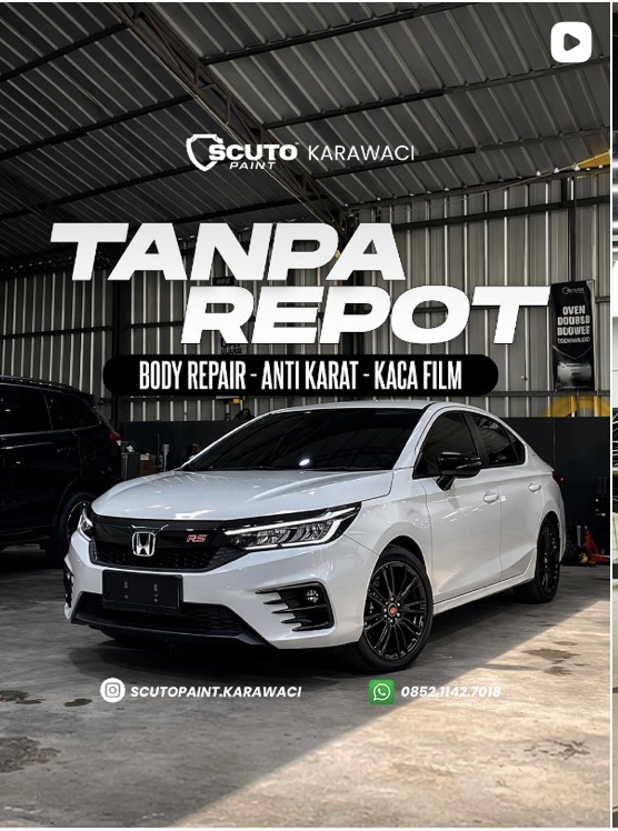 Hasil pengerjaan Scuto Paint Karawaci